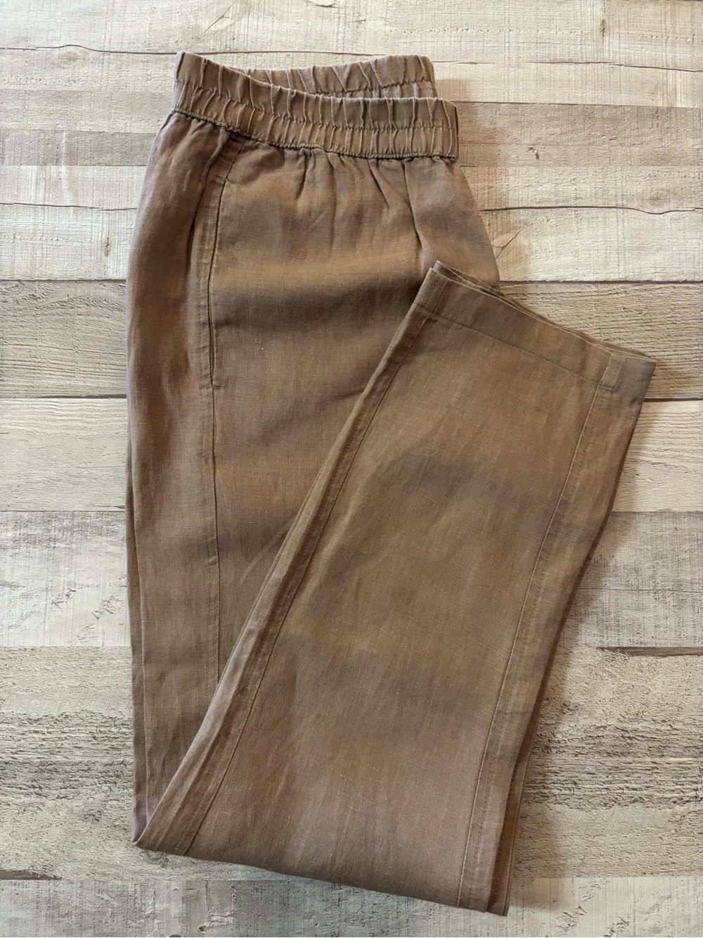 Forever 21 Women’s Linen Pants – Taupe/Brown
